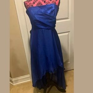Jessica Mclintock high low dress in blue
